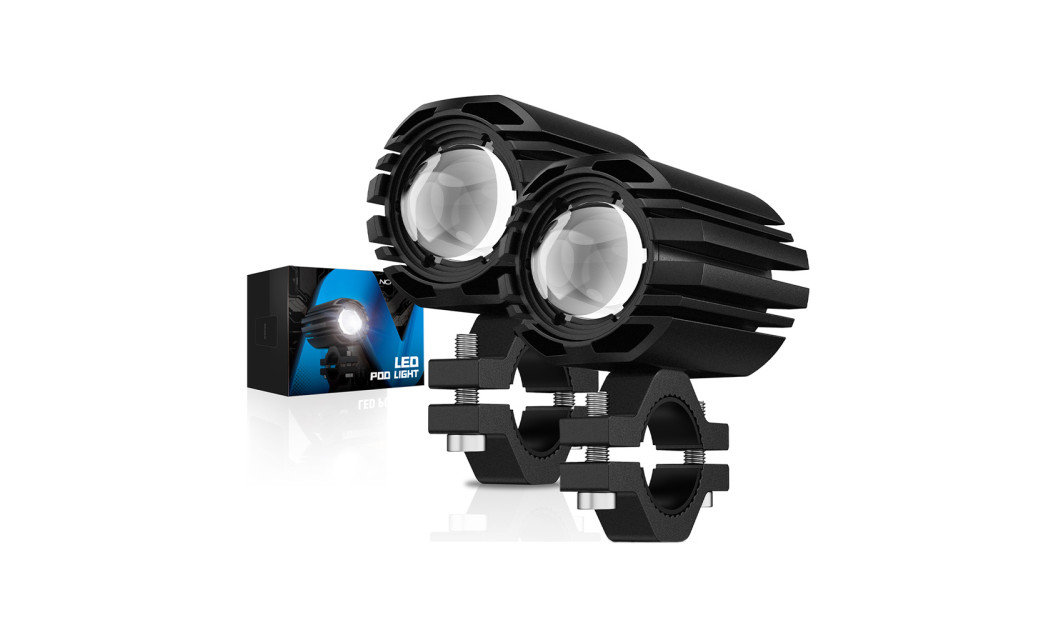 NOVISIGHT ΠΡΟΒΟΛΑΚΙΑ ΜΗΧΑΝΗΣ LED ΑΔΙΑΒΡΟΧΑ 10-30V IP68 ΜΑΥΡ0 2 ΤΕΜ.