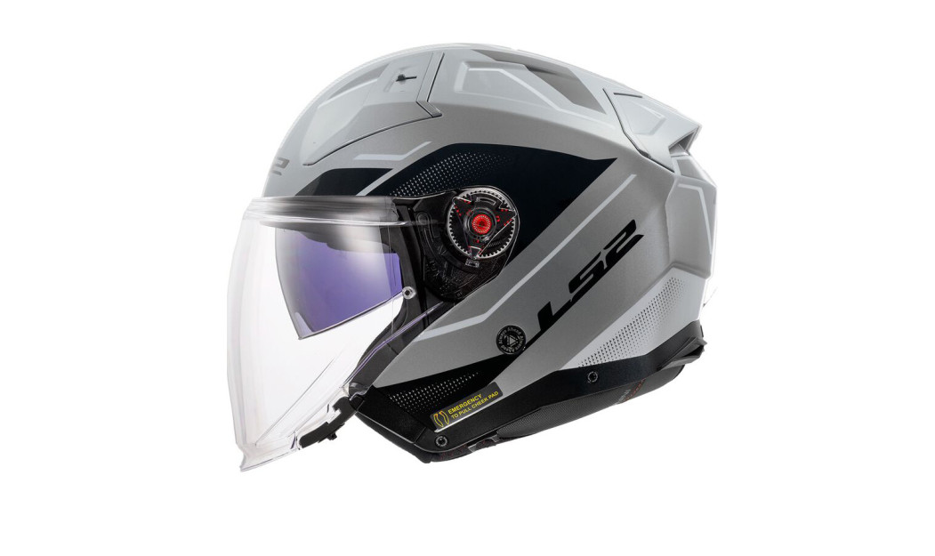 LS2 INFINITY II OF603 VEYRON ΚΡΑΝΟΣ JET BLACK GREY