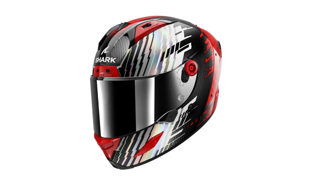 SHARK AERON ΚΡΑΝΟΣ FULL FACE EDGY CARBON RED CHROME