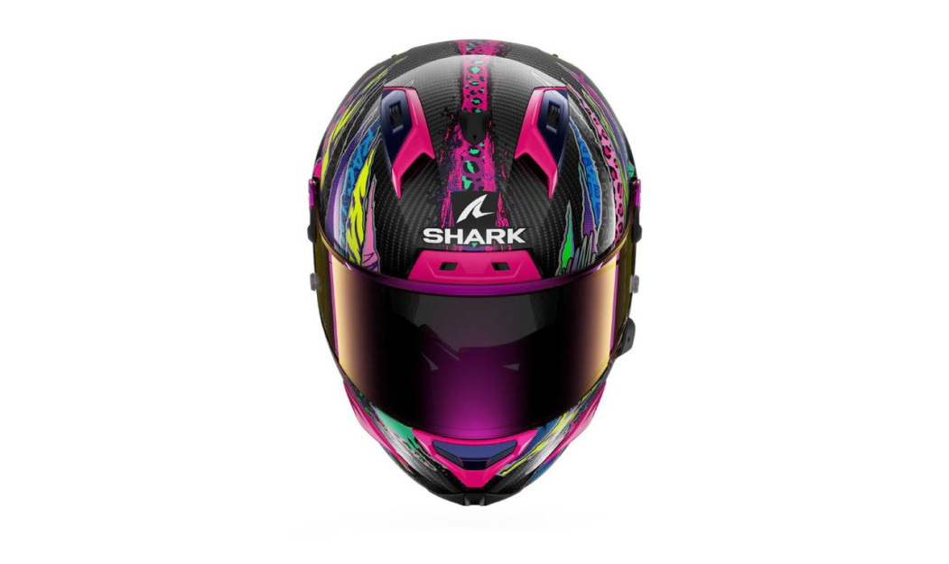 SHARK AERON ΚΡΑΝΟΣ FULL FACE FAWN CARBON/VIOLET/YELLOW