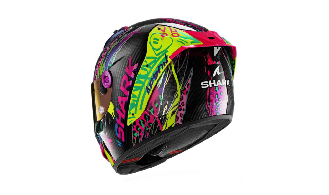 SHARK AERON ΚΡΑΝΟΣ FULL FACE FAWN CARBON/VIOLET/YELLOW