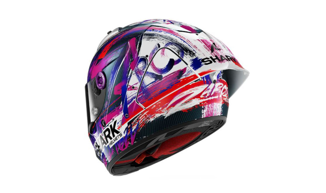 SHARK AERON GP ΚΡΑΝΟΣ FULL FACE FIM RACING REPLICA ZARCO SIGNATURE CARBON/WHITE/VIOLET