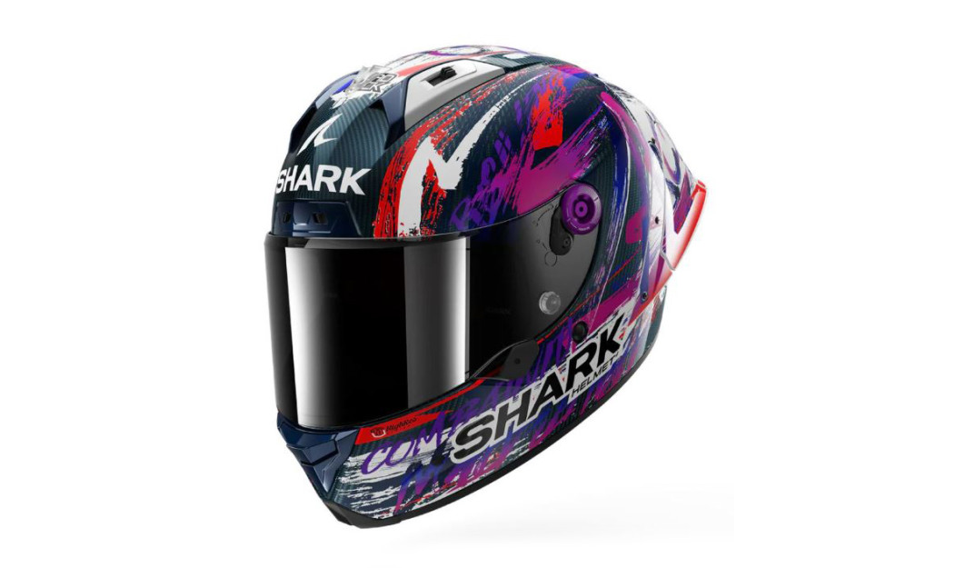SHARK AERON GP ΚΡΑΝΟΣ FULL FACE FIM RACING REPLICA ZARCO SIGNATURE CARBON/WHITE/VIOLET