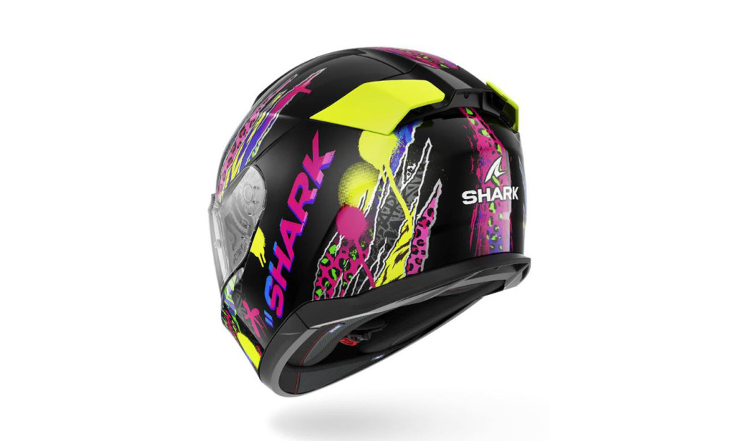 SHARK D-SKWAL 3 ΚΡΑΝΟΣ FULL FACE FAWN BLACK/VIOLET/YELLOW