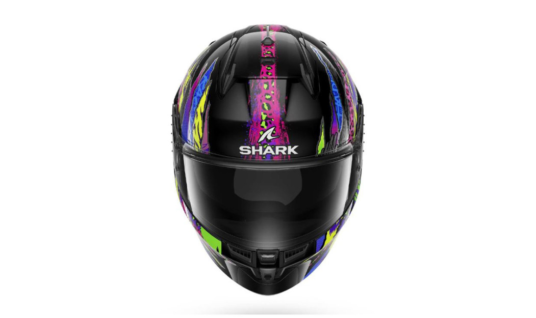 SHARK D-SKWAL 3 ΚΡΑΝΟΣ FULL FACE FAWN BLACK/VIOLET/YELLOW