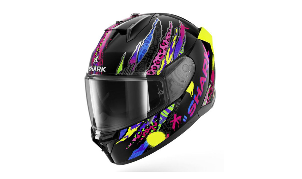 SHARK D-SKWAL 3 ΚΡΑΝΟΣ FULL FACE FAWN BLACK/VIOLET/YELLOW