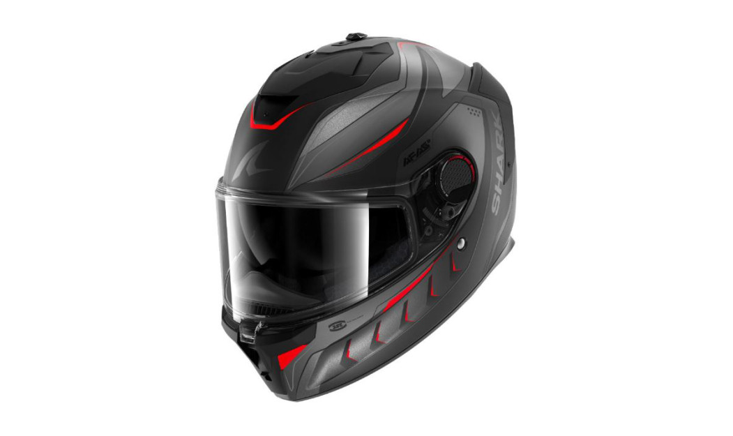 SHARK SPARTANT GT PRO ΚΡΑΝΟΣ FULL FACE MEKARIUM CARBON/ ANTHRACITE/ RED