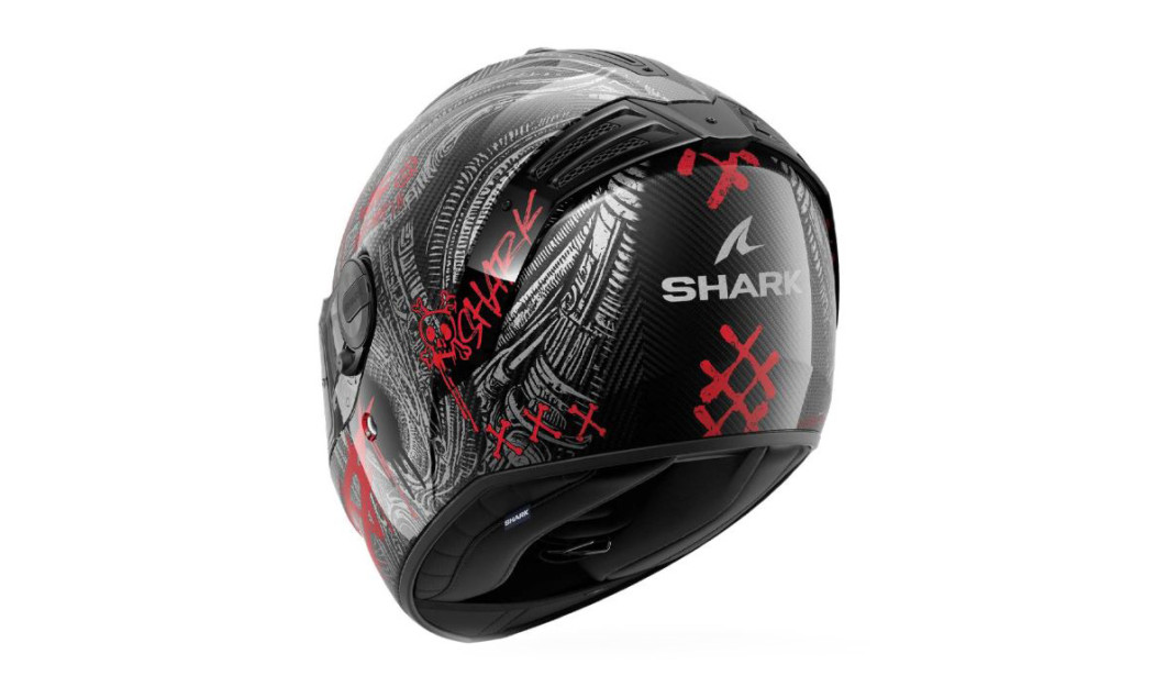 SHARK SPARTAN RS ΚΡΑΝΟΣ FULL FACE CARBON SHIEVER ANTHRACITE/ RED
