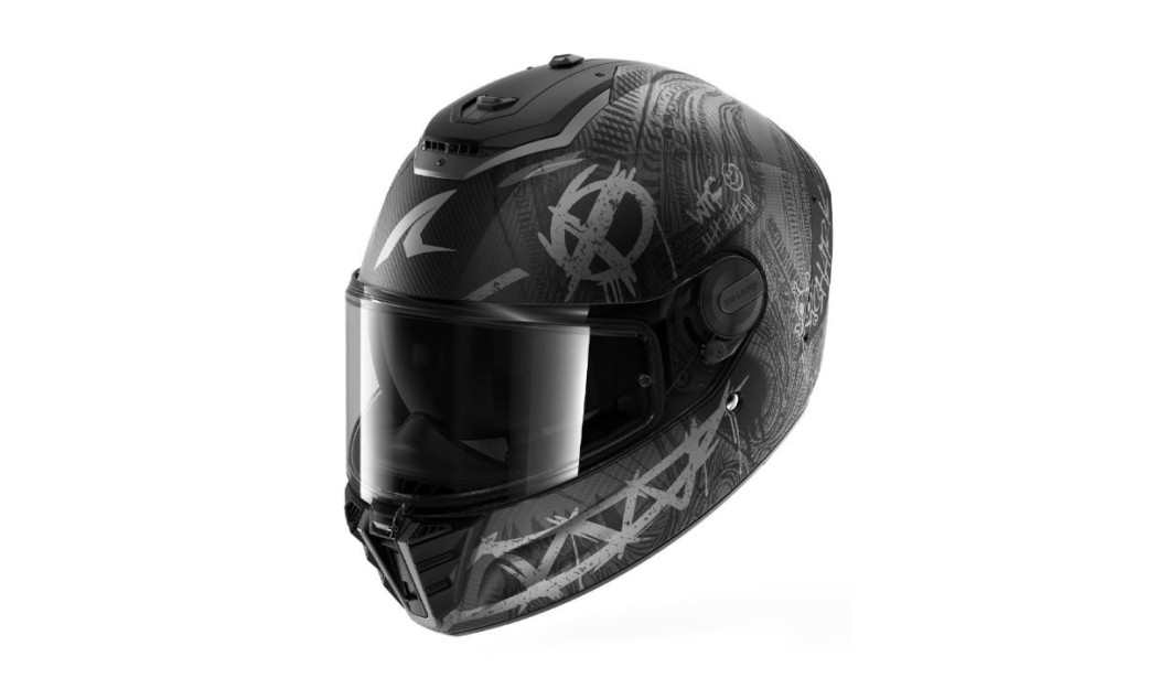 SHARK SPARTAN RS ΚΡΑΝΟΣ FULL FACE CARBON SHIEVER MATT ANTHRACITE BLACK