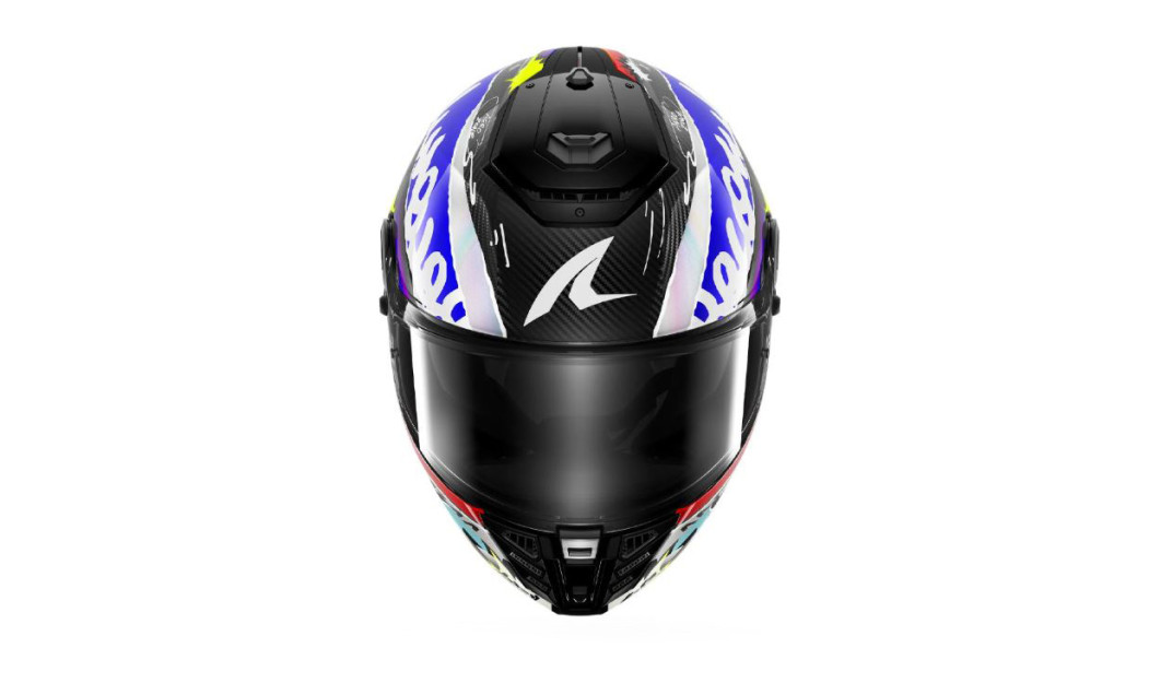 SHARK SPARTAN RS ΚΡΑΝΟΣ FULL FACE CARBON STREETRUSH BLUE/ CHROME