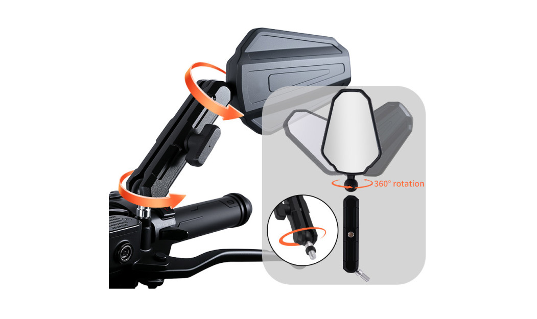 ΠΕΡΙΣΤΡΕΦΟΜΕΝΟΙ ΚΑΘΡΕΠΤΕΣ ΜΕ ΜΠΙΛΙΕΣ ΑΛΟΥΜΙΝΙΟΥ ΜΑΥΡΟΙ 8MM / 10MM 