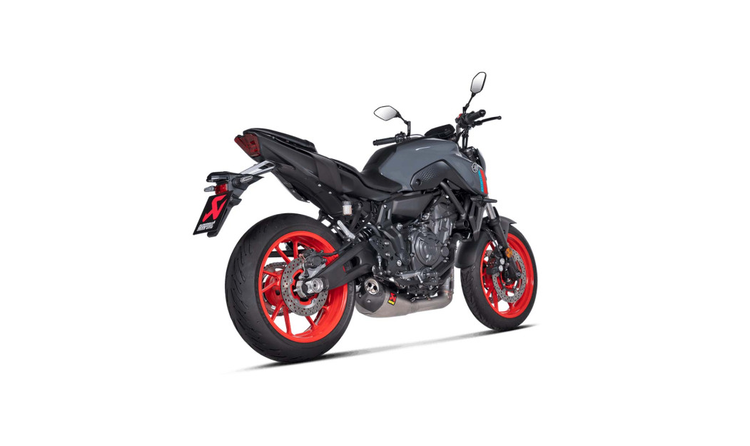 AKRAPOVIC ΕΞΑΤΜΙΣΗ YAMAHA MT-07 21-23 / FZ-07 21-23 / TRACER 7 GT 21-23 / XSR 700 21-23 / XTRIBUTE 21-23 RACING STREET LEGAL