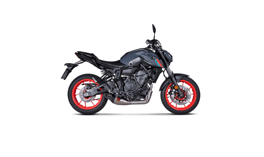 AKRAPOVIC ΕΞΑΤΜΙΣΗ YAMAHA MT-07 21-23 / FZ-07 21-23 / TRACER 7 GT 21-23 / XSR 700 21-23 / XTRIBUTE 21-23 RACING STREET LEGAL