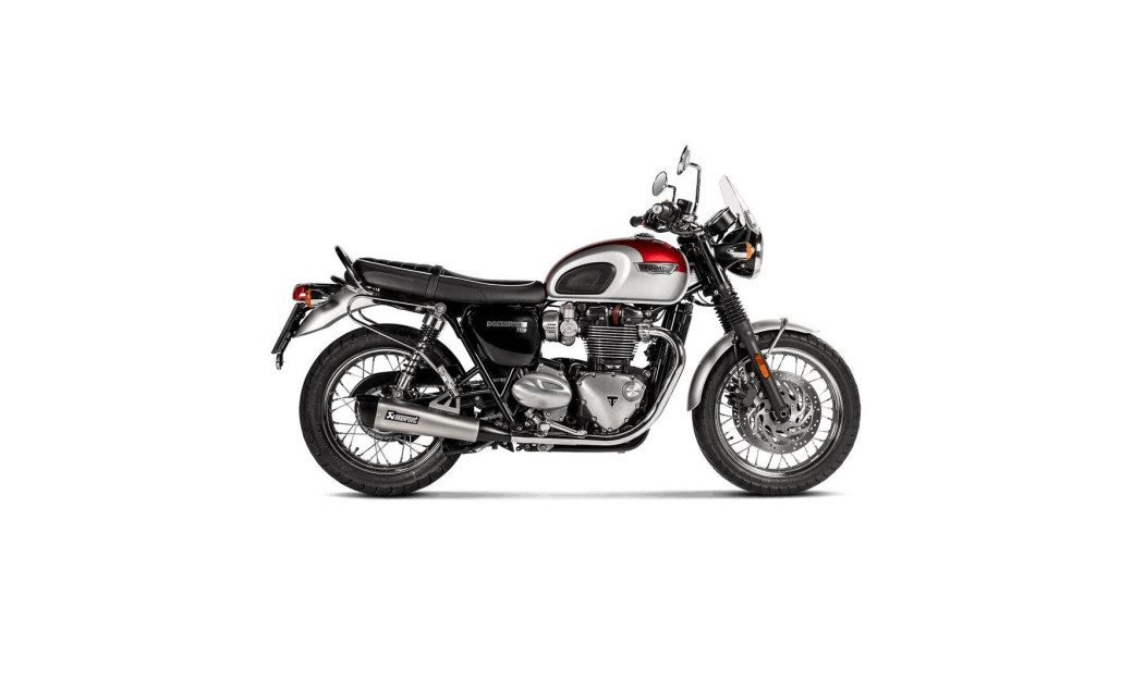 AKRAPOVIC ΕΞΑΤΜΙΣΗ TRIUMPH BONEVILLE T100 17-20 / BONEVILLE T120 16-20 STREET LEGAL