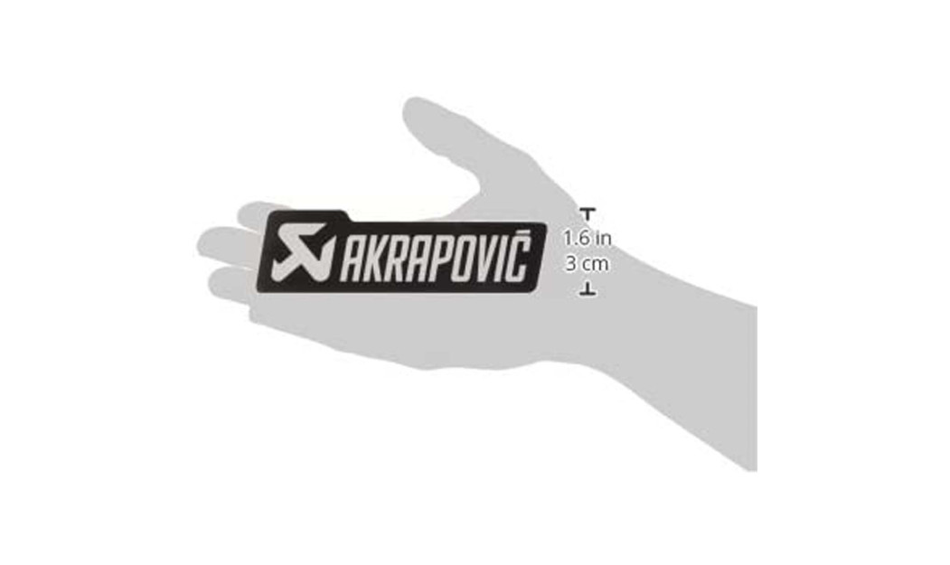 ΑΥΤΟΚΟΛΛΗΤΟ AKRAPOVIC 135X40MM BLACK