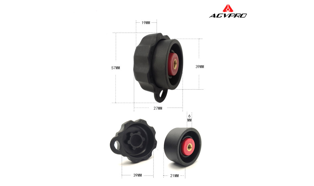 AGVPRO GVR24325 ΑΝΤΙΚΡΑΔΑΣΜΙΚΗ ΒΑΣΗ ΚΙΝΗΤΟΥ ΓΙΑ ΚΑΘΡΕΠΤΗ ΜΕ ΚΛΕΙΔΑΡΙΑ Ø 9-14MM 