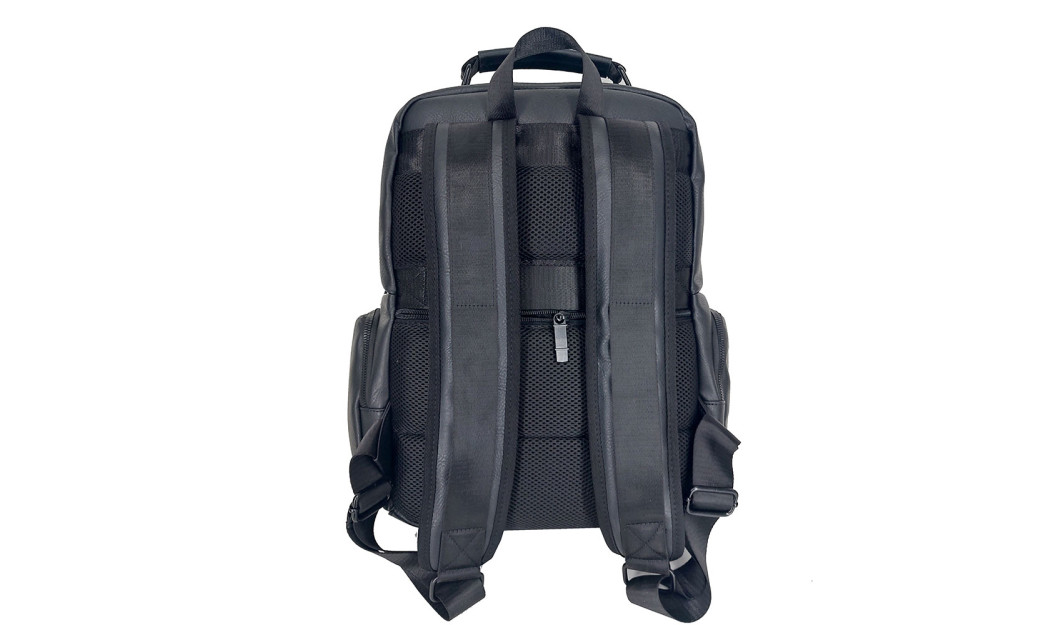 AGVPRO GVR24355 ΤΣΑΝΤΑ ΠΛΑΤΗΣ ΔΕΡΜΑΤΙΝΗ 29L ΜΑΥΡΟ 