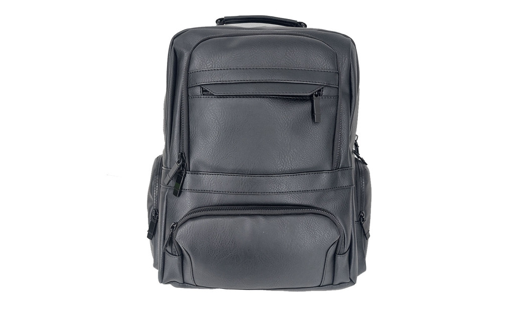 AGVPRO GVR24355 ΤΣΑΝΤΑ ΠΛΑΤΗΣ ΔΕΡΜΑΤΙΝΗ 29L ΜΑΥΡΟ 
