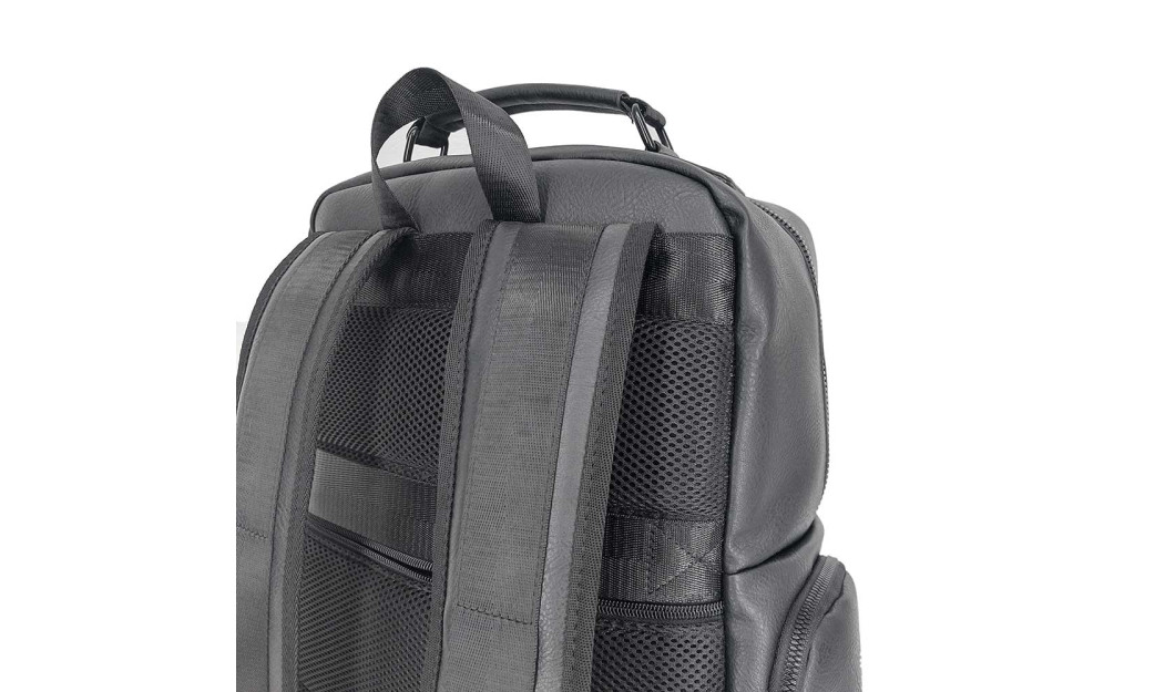 AGVPRO GVR24355 ΤΣΑΝΤΑ ΠΛΑΤΗΣ ΔΕΡΜΑΤΙΝΗ 29L ΜΑΥΡΟ 