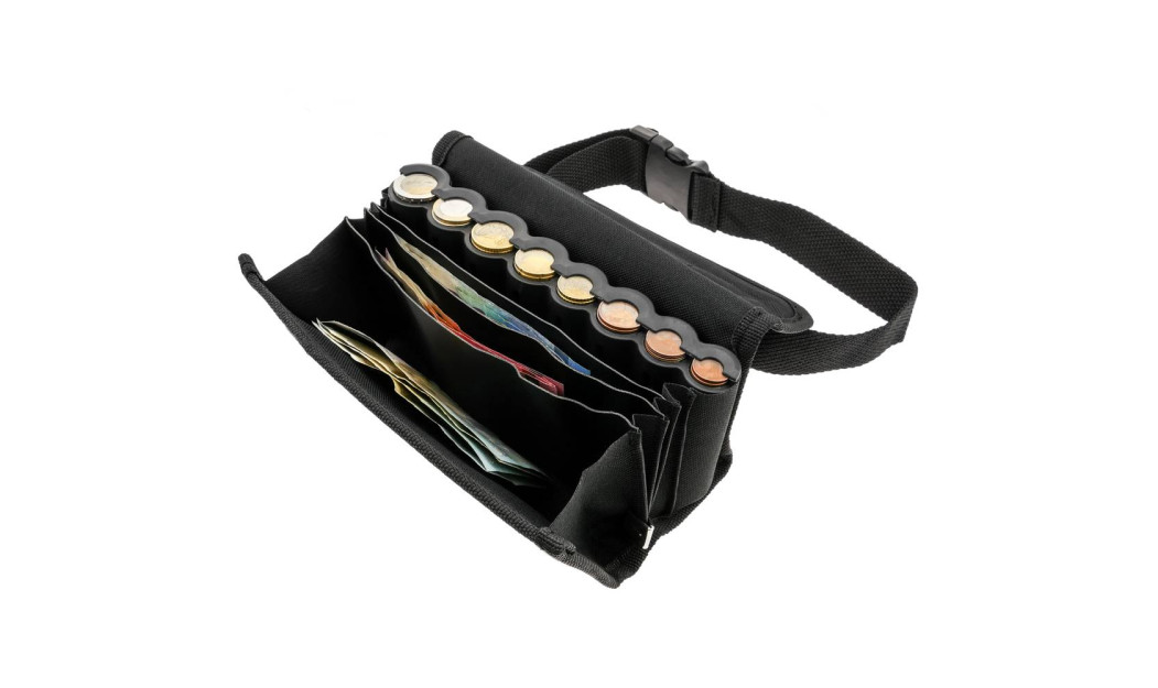 MCAN ΤΣΑΝΤΑΚΙ ΜΕΣΗΣ DELIVERY COIN PURSE ΜΑΓΝΗΤΙΚΟ ΜΑΥΡΟ MCAN 1.5L