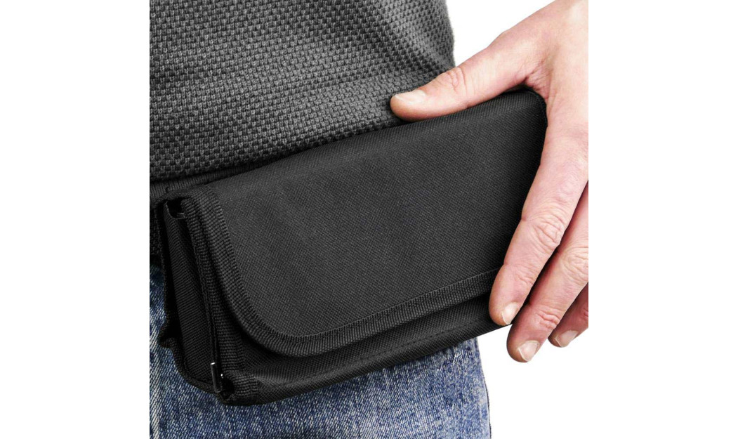 MCAN ΤΣΑΝΤΑΚΙ ΜΕΣΗΣ DELIVERY COIN PURSE ΜΑΓΝΗΤΙΚΟ ΜΑΥΡΟ MCAN 1.5L