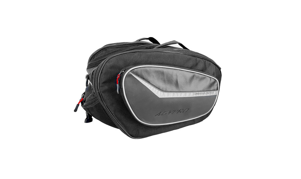 AGVPRO G350 EXPLORER ΑΔΙΑΒΡΟΧΕΣ ΤΣΑΝΤΕΣ ΠΛΑΪΝΕΣ 36/58L CARBON ΜΑΥΡΕΣ