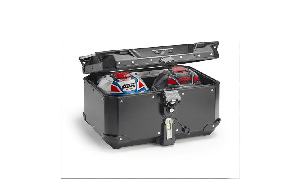 ΒΑΛΙΤΣΑ ΜΗΧΑΝΗΣ ΤΕΤΡΑΓΩΝΗ ΑΛΟΥΜΙΝΙΟΥ ΜΑΥΡΗ GIVI OBKEV58B EVO 58LT MONOKEY ΧΩΡΙΣ ΠΙΑΣΤΡΑ ΚΑΙ ΚΛΕΙΔΙ