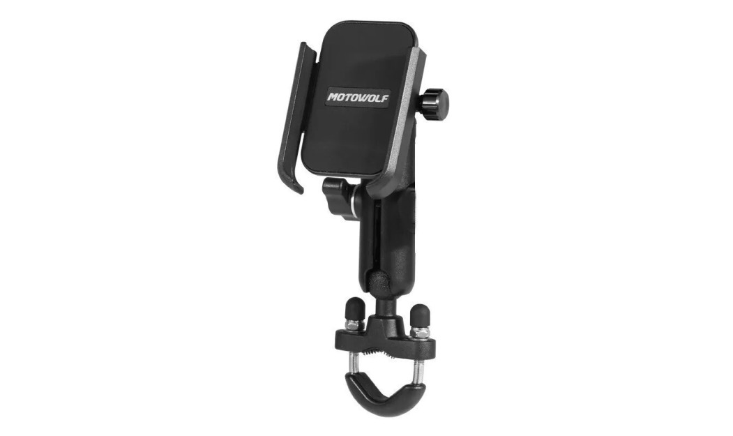 MOTOWOLF MOBILE PHONE HOLDER  ΒΑΣΗ ΚΙΝΗΤΟΥ ΜΕ ΒΡΑΧΙΩΝΑ ΓΙΑ ΤΙΜΟΝΙ 