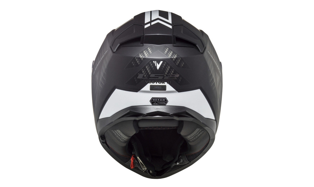 LS2 VECTOR II FF811 SPLITTER ΚΡΑΝΟΣ FULL FACE BLACK WHITE