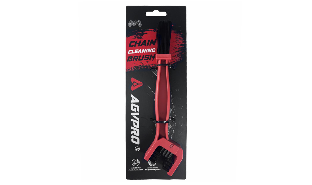 AGVPRO CHAIN BRUSH ΒΟΥΡΤΣΑ ΚΑΘΑΡΙΣΜΟΥ ΑΛΥΣΙΔΑΣ RED