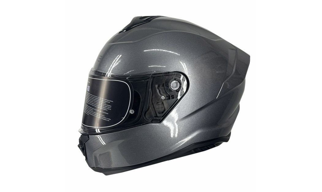 YOHE 987 ΚΡΑΝΟΣ FULL FACE SOLID GLOSSY TITANIUM GREY 