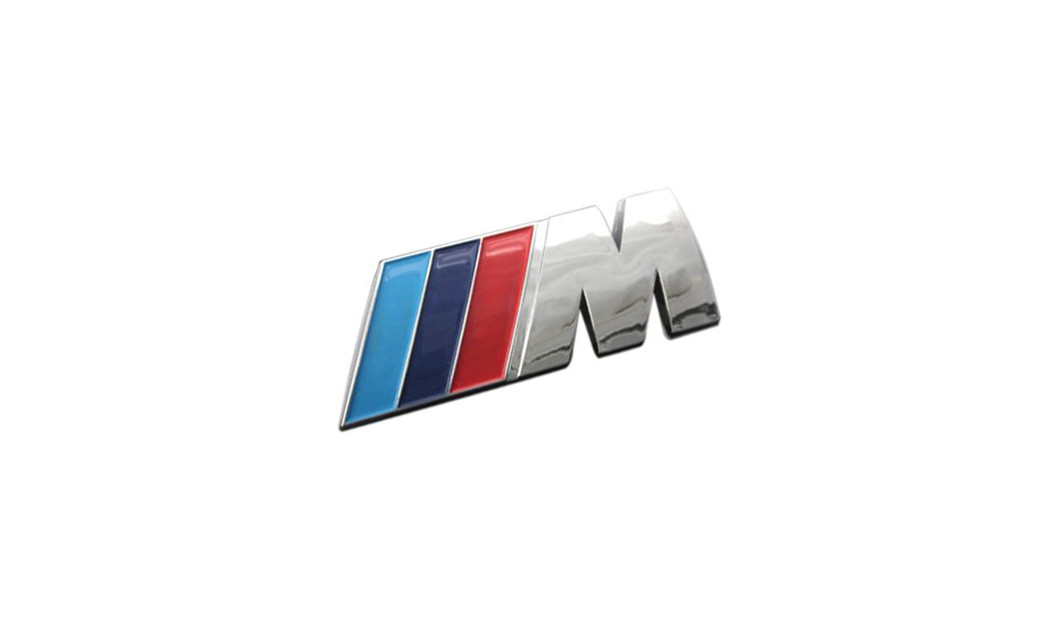 ΜΕΤΑΛΛΙΚΟ ΑΥΤΟΚΟΛΛΗΤΟ ΣΗΜΑ ΑΛΟΥΜΙΝΙΟΥ M FOR BMW SILVER