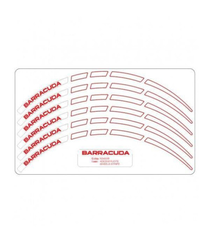 ΤΑΙΝΙΑ ΤΡΟΧΩΝ BARRACUDA WHITE/RED N5400/B 